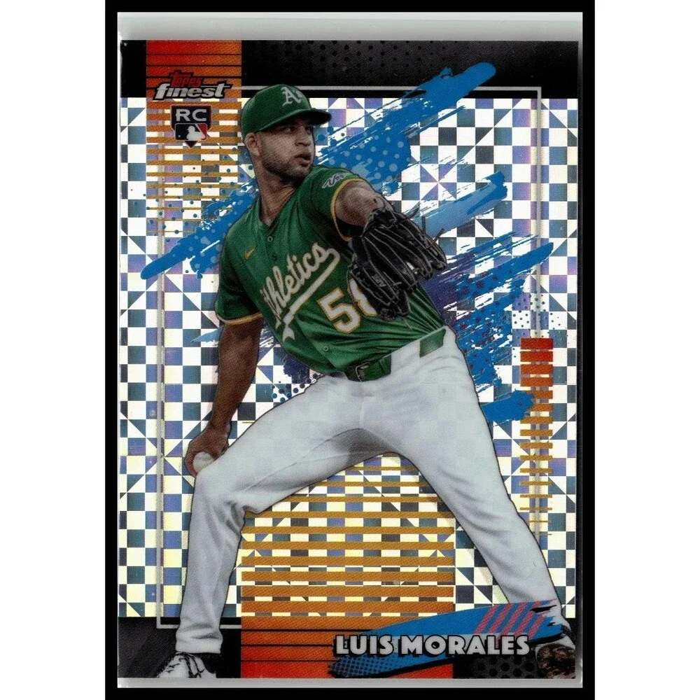 2026 Topps Finest Luis Morales 144 Geometric Refractors Athletics Uncommon